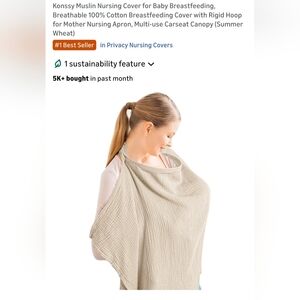 Summer Wheat Muslin Nursing Cover